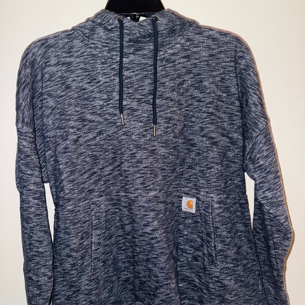 Carhartt Men's Heathered Navy Hoodie